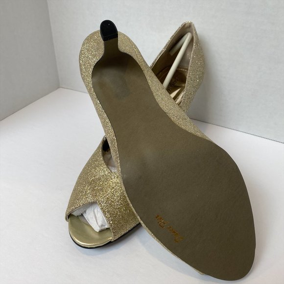 Easy Street - Alive @5 - Ravish Pump - Gold Glitter - Size 9 W - New in Box - Picture 2 of 11